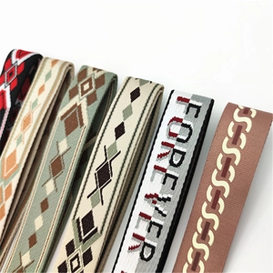 Close-up showing various woven patterns and high-density textures of adjustable bag straps