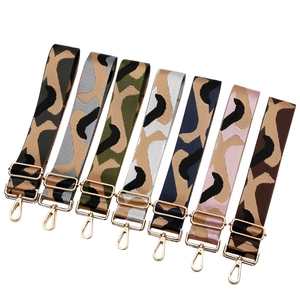 Adjustable Wide Shoulder Strap Camouflage Pattern Polyester Bag Strap For Crossbody Shoulder Bag Replacement Accessory