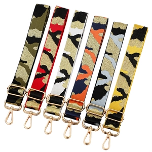 Bandoulière Réglable Camouflage Large pour Femmes Remplacement de Sangle de Sac à Main Sac Bandoulière Tissu Tissé Durable