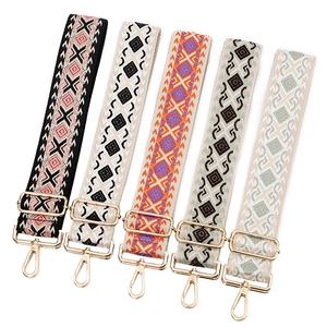 Tracolla in Jacquard Stile Bohémien Cinghia Larga Regolabile con Motivo Geometrico Ricambio per Borsa a Mano