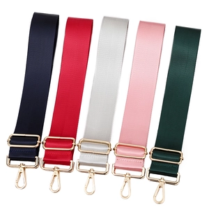 Bandoulières de sac réglables en nylon multicolore avec boucles métalliques dorées
