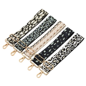 Adjustable Wide Leopard Print Bag Strap Replacement Crossbody Shoulder Strap For Women Geometric Pattern Handbag Accessories