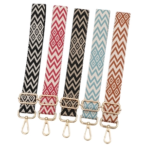 Verstellbarer Jacquard Taschengurt Ersatz Breiter Umhängetaschengurt Für Damen Geometrisches Muster Ethno-Stil Handtaschenzubehör