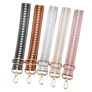 Adjustable crossbody shoulder strap replacement in five colors with gold hardware