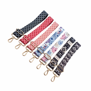 Adjustable Wide Bag Strap For Women Polyester Replacement Shoulder Crossbody Strap Ethnic Floral Geometric Printed Bag Accessory