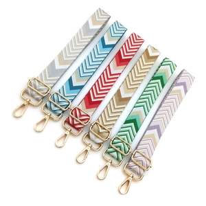 Adjustable Replacement Bag Strap Chevron Woven Shoulder Crossbody Strap For Women Wide Fashion Decorative Bag Accessory