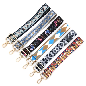Adjustable Replacement Bag Strap Polyester Wide Shoulder Crossbody Belt With Metal Buckle For Handbags Purses Accessories