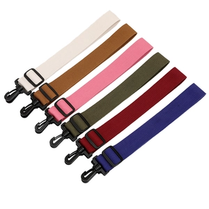 Adjustable replacement nylon shoulder straps in six colors with black plastic hooks