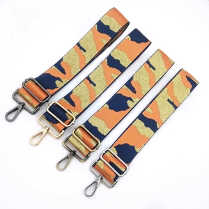 Adjustable Jacquard Camouflage Pattern Bag Strap For Handbags Wide Polyester Shoulder Strap Crossbody Bag Replacement Belt
