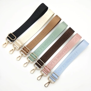 Adjustable Nylon Replacement Shoulder Strap For Handbags Crossbody Bag Strap With Letter Jacquard Fashion Bag Accessories