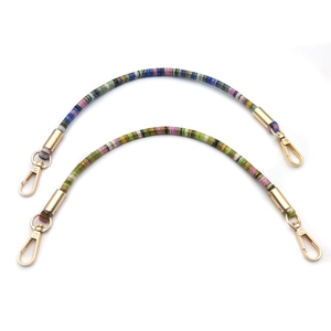 Bohemian style ethnic phone and bag strap replacement with premium golden lobster clasps