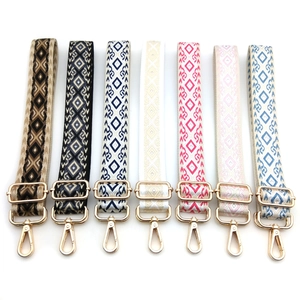Tracolla di Ricambio Regolabile Bohemian Geometrica Jacquard Cintura per Borsa a Tracolla in Fettuccia di Poliestere con Ganci