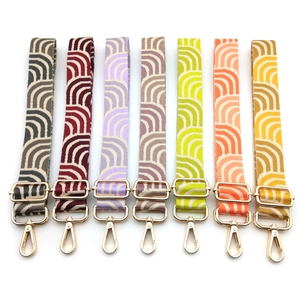 Adjustable Wide Shoulder Strap For Handbags Ethnic Geometric Pattern Polyester Replacement Belt Crossbody Purse Strap Women Fashion Bag Accessories