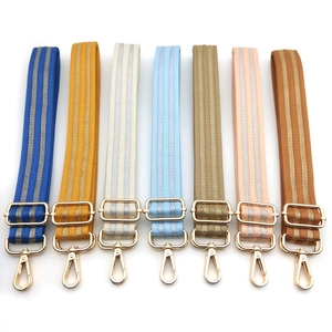 Adjustable thickened canvas bag straps with gold hardware in seven classic colors