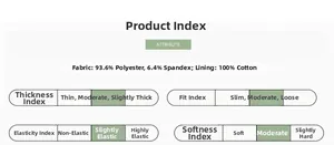 Size chart showing 93.6% polyester fabric and 100% cotton lining for baby romper