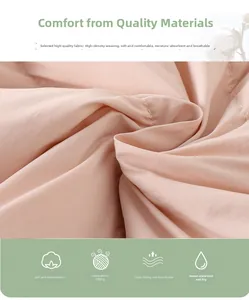 Détail de la texture textile rose respirante avec coutures fines et fleur de coton