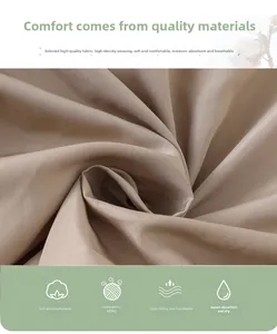 Macro shot of high-density breathable khaki fabric for baby winter jumpsuits