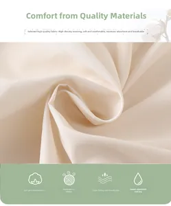 Detailed macro view of cream high-density woven fabric texture for baby winter jumpsuits