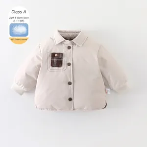 Doudoune en Duvet de Canard Blanc Hiver Épaissie pour Bébé et Enfant Manteau Chaud en Polyester pour Garçons