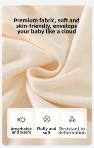 Close-up of soft breathable cream knit fabric with a textured ruffle detail for toddlers