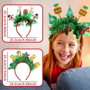 Spécifications de taille et serre-tête renne mignon pour enfant pour Noël