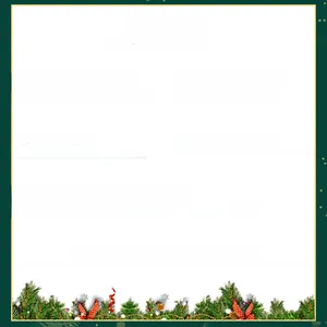 Detailed chart for non-woven Christmas tote bag showing dimensions and fabric specifications