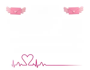Detailed spec sheet showing a red heart wooden door sign for Valentine's Day decor