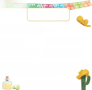 Detailed size chart for Cinco de Mayo necklaces with cactus and skull pendants