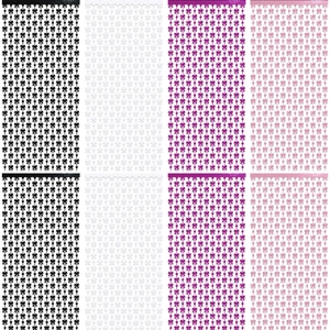 Rideau à franges avec nœuds et étoiles roses et violets pour décor de fête d'anniversaire