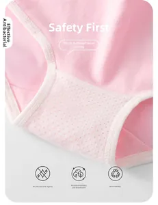 Macro view of breathable honeycomb antibacterial crotch on soft cotton panties
