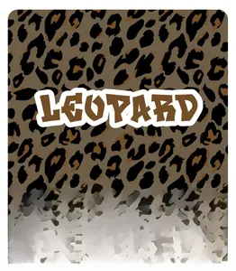 Gros plan détaillé du motif léopard marron de la collection Wild Trend pour sous-vêtements homme