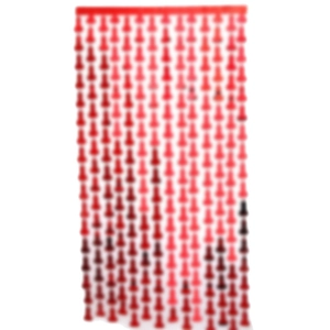 Rideau à franges perlé rouge bionique pour décor de fond de fête pour adultes