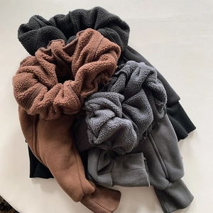 Children Winter Fleece Lined Warm Pants Boys Girls Casual Harem Sweatpants Elastic Waist Ribbed Cuffs Cotton Blend Toddler Trousers