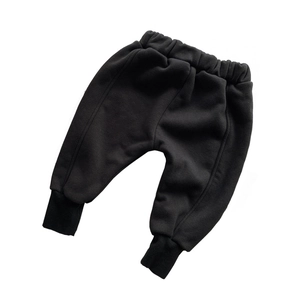 Thick polar fleece winter trousers for toddlers featuring elastic waist and ribbed cuffs