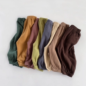 Atmungsaktive doppellagige Baumwoll-Mückenschutzhose für Kinder in sieben bunten Farben