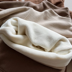 Kids warm fleece-lined thermal base layer featuring thick plush lining and soft mock neck
