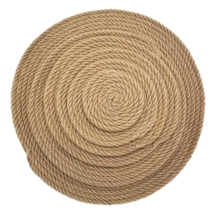 Natural Woven Linen Placemat Nordic Round Jute Rope Coaster Thick Heat Resistant Table Mat For Dining Room Kitchen Decor