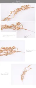 Close-up of golden foam berry branches with detailed texture for Christmas decor