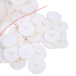 Strong Ceiling Adhesive Hooks Round Plastic Sticky Hooks For Festive Party Decoration Banner Hanging Accessories White