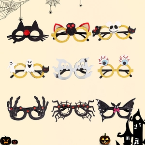 Halloween Bril Plastic Glitter Decoratieve Griezelig Feest Foto Props Vakantie Viering Accessoires Nieuwigheid
