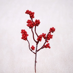 Artificial Christmas Red Berry Branches Simulation Holly Berries For Home Wedding Party Festive Table Decoration Holiday Ornaments