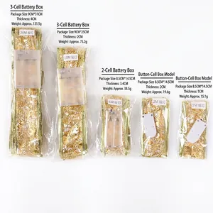 Golden Christmas LED ribbon lights with warm glow for festive tree and home decoration