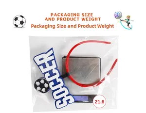 Soccer party headband weighing 21.6g with football elements for fan celebrations