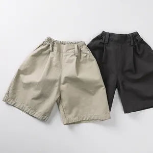 Pantaloncini Casual in Puro Cotone Estivo per Bambini Unisex Ragazzi Ragazze Vita Elastica Pantaloni a Metà Gamba Morbidi Traspiranti