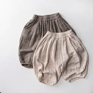 Kids Mosquito Pants Summer New Boys Girls Baby Loose Bloomers Lantern Pants Japanese Korean Cotton Gauze Breathable Casual Trousers