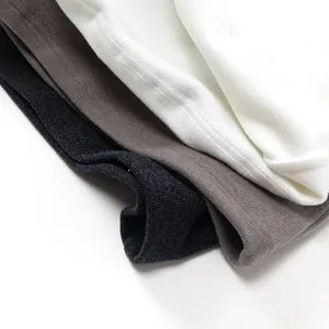 Detailed macro view of white, gray and black ribbed thermal knit fabric textures