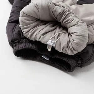 Pantalon d'hiver rembourré en coton pour enfants avec taille élastique et doublure douce