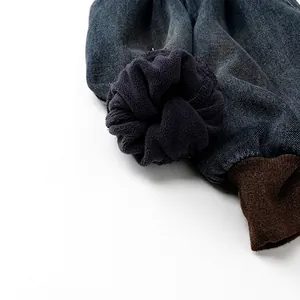 Pantalon en jean chaud pour enfants avec doublure polaire et poignets coupe-vent