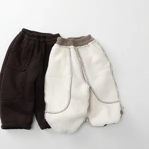 Kinder-Winterhose mit dickem Fleece-Futter und elastischem Bund für Wärme