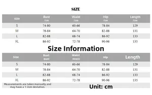 Size chart for women's sleeveless athletic jumpsuit featuring bust, waist, hip measurements